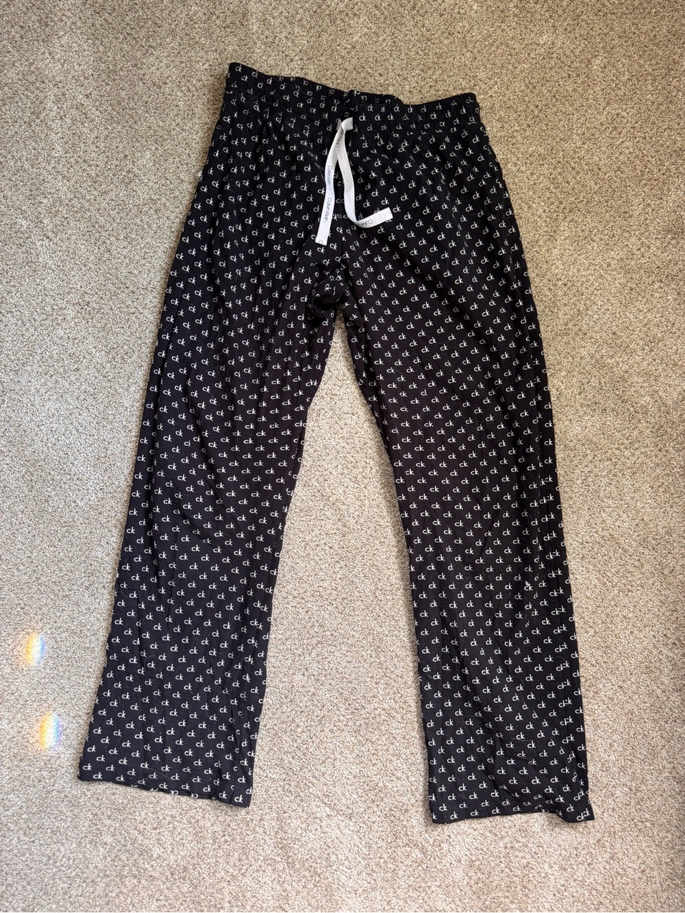 Calvin Klein Black flannel sleep pants size small